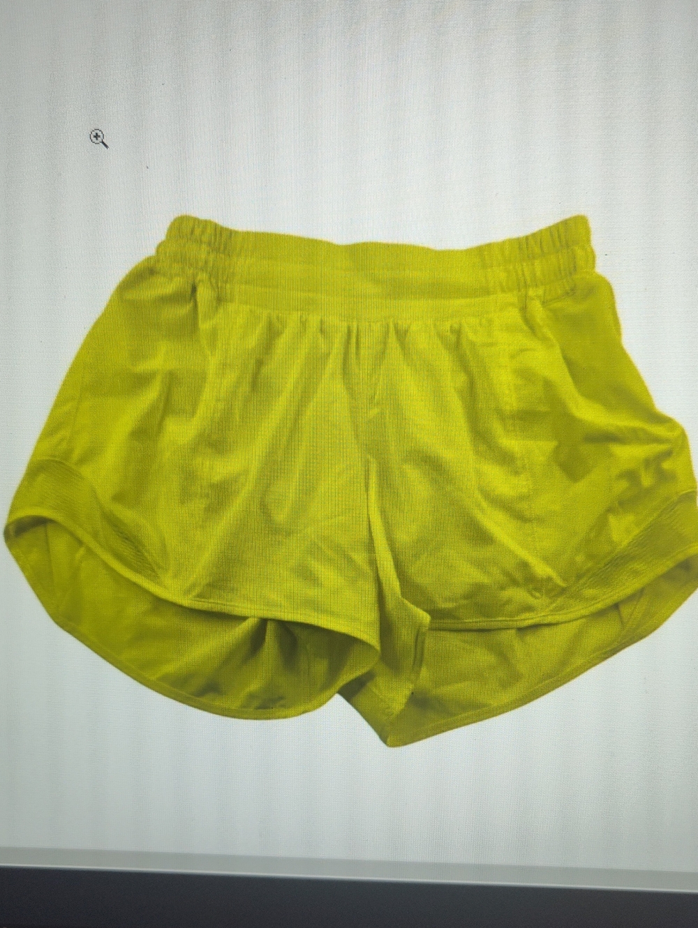 Lululemon Hotty HotShort IILong 4"Run Shorts Lime Pop